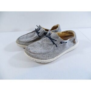 Hey Dude Wendy‎ Chambray Blue White Women's Slip On Loafer Shoes Size 6